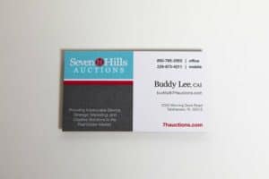 Commercial business card printer example 3