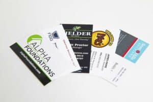 Commercial business card printer examples